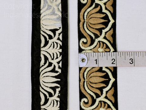 9 Yard Indian Decorative Embroidered 5 CM Trim Drapery Bag Saree Trimming Crafting Sewing Sari Borders Embellishments Home Decor Ribbon