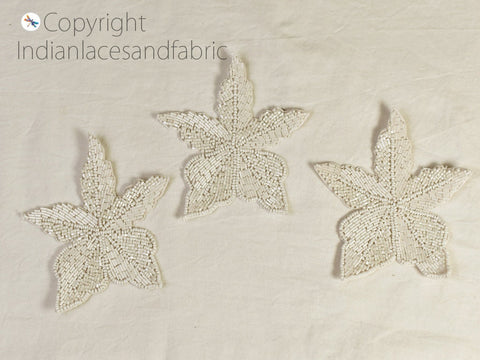 Beaded work Patches Star Applique Bridal Appliques, Wholesale Appliques, Sewing Patches, Decorative Appliques
