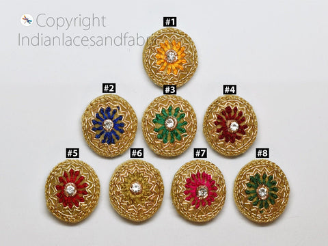 Rhinestone Button, Embellished Button, Button For Dress, Embellished Button, Zardosi Button, Handcrafted Button, Button For Sherwani