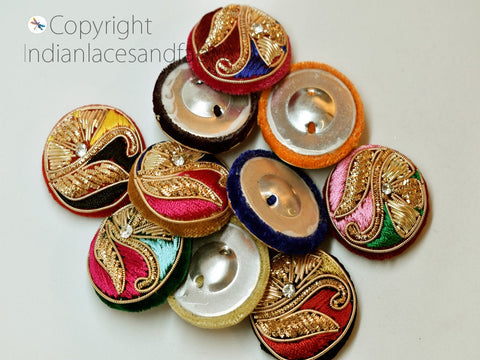 Bridal sari Button, fashion blog Button, Wedding trend Button, Party gown Button, Bags decoration Button