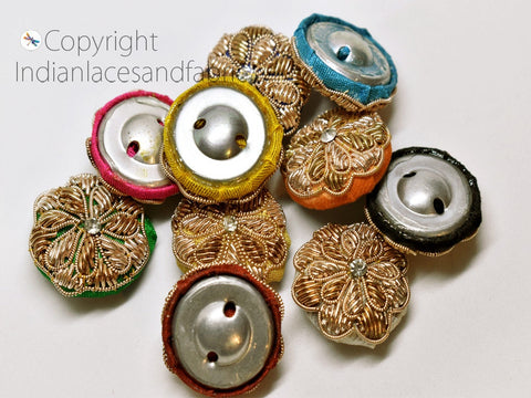 Sewing Buttons, Decorative Button, Embroidered Button, Indian Button, Fancy Button,  Crafting buttons,  Sewing buttons, pillow cover buttons, Baby buttons