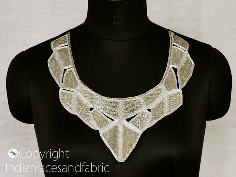 Sequine Floral Design Appliques, Beaded Patches Appliques Embroidery Beads work, Handcrafted Appliques, Scrap booking Appliques, Wholesale Appliques