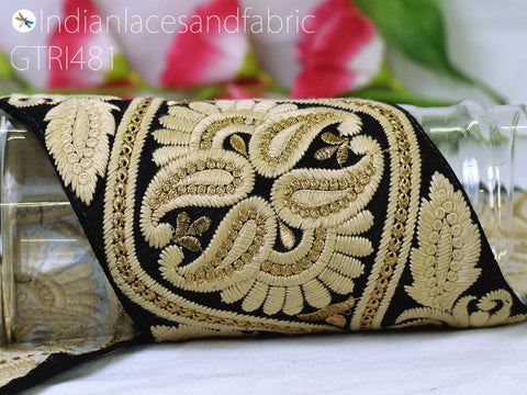 9 Yard Indian Decorative 15cm Dresses Laces Embroidery Gown Border Fabric Trim DIY Crafting Saree Ribbon Sewing Dress Purse Home Décor Tape