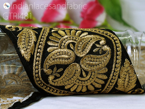 9 Yard Indian Decorative 15cm Dresses Laces Embroidery Gown Border Fabric Trim DIY Crafting Saree Ribbon Sewing Dress Purse Home Décor Tape