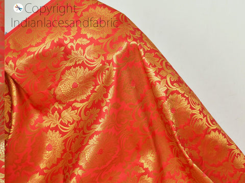 Zari Brocade, Silk Brocade Fabric, Dress making Brocade, Gown Silk Brocade, Dress fabric