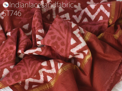 Indian Hand Block Print Scarf, Dupatta New Fashion Arrival, Gorgeous Handmade Block Print cotton Dupatta