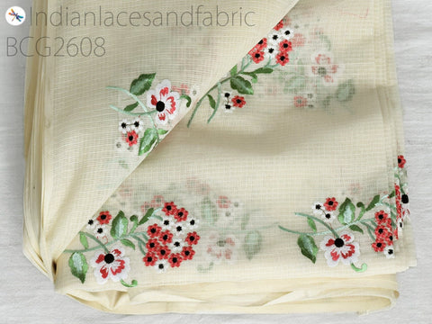 Dupatta Making Fabric, Multipurpose Embroidery Fabric, Embroidery Fabric For Projects, Festive Embroidery Fabric