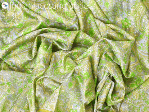 Pure Silk For Wall Décor, Unstitched Printed Silk Curtains Fabric, Skirts Making Printed Silk