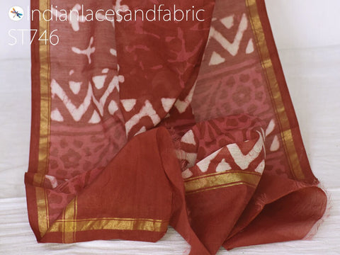 Cotton Dupatta Indian Chanderi Dupatta Women stole Evening Scarves Gifts for girls Bridesmaid Stoles Christmas, Gifts for Her