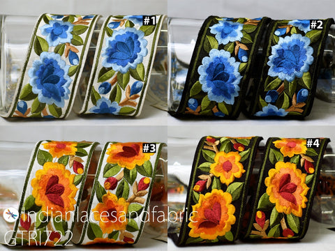 9 Yard Embroidered 65mm Crafting Sewing Saree Indian Sari Border Home Decor Bags Fabric Trim Decorative Embroidery Ribbon Embellishments DIY