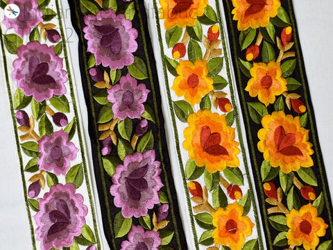 9 Yard Embroidered 65mm Crafting Sewing Saree Indian Sari Border Home Decor Bags Fabric Trim Decorative Embroidery Ribbon Embellishments DIY