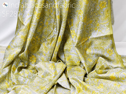 unstitched pure printed silk fabric, skirts making pure printed silk fabric, bed covers making pure printed silk fabric, Indian pure printed silk fabric