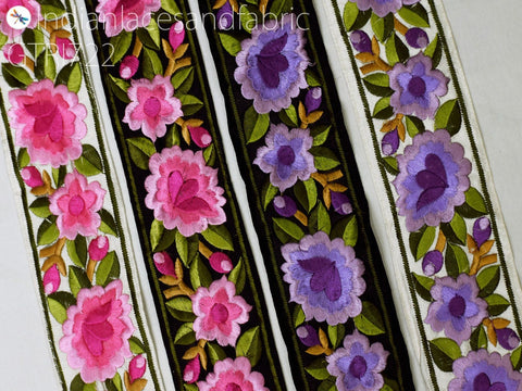 9 Yard Embroidered 65mm Crafting Sewing Saree Indian Sari Border Home Decor Bags Fabric Trim Decorative Embroidery Ribbon Embellishments DIY