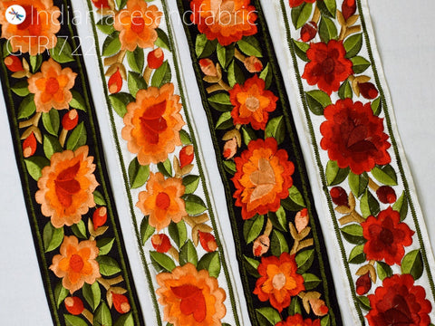 9 Yard Embroidered 65mm Crafting Sewing Saree Indian Sari Border Home Decor Bags Fabric Trim Decorative Embroidery Ribbon Embellishments DIY