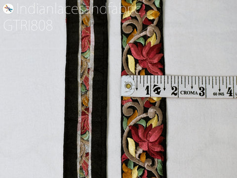 9 Yard Embroidery Fabric 4 CM Trim Embellishment Shoe Making Embroidered Cushion Covers Ribbon Sewing Crafting Border Indian Dress Lace