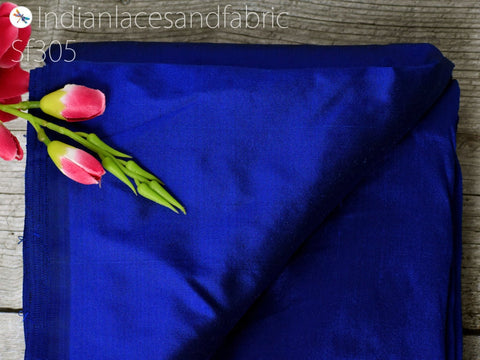 Royal Blue Pure Plain Silk By The Yard Fabric, costumes silk, skirts making silk, dress material, plain silk, hair crafting, home décor