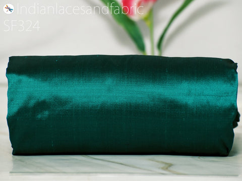 Iridescent Emerald Green and Black Silk Fabric, Party Wear Printed Pure Silk, Indian Fabric