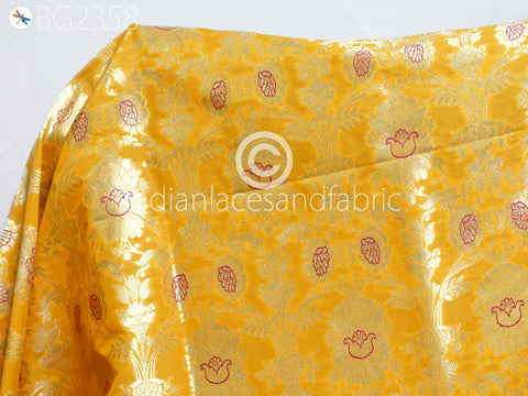 Skirt Making Fabric, Double Shade Brocade, Gold Zari Silk Fabric, Fabric By the yard, Tanchoi Brocade Fabric, Latest Brocade Fabric, New Unique Design Brocade