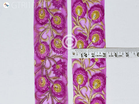 9 Yard Indian 8cm Embroidered Trim Drapery Hats Bag Saree Decorative Trimmings Ribbons Crafting Sewing Sari Border Embellishment Home Decor