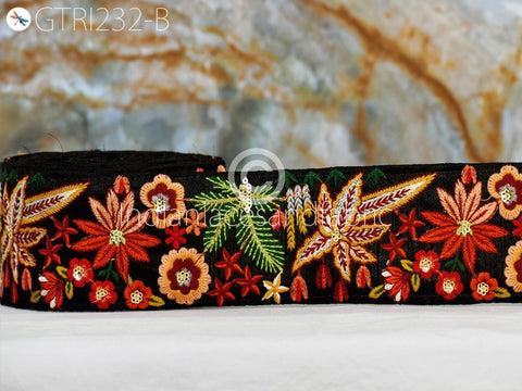 9 Yard DIY Crafting 7cm Indian Trims Embroidered Decorative Fabric Laces Sari Border Saree Ribbon Sewing Curtains Home Decor Accessory