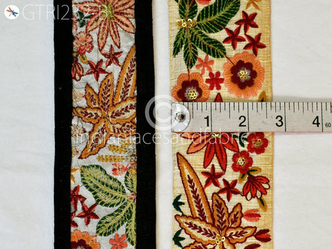 9 Yard DIY Crafting 7cm Indian Trims Embroidered Decorative Fabric Laces Sari Border Saree Ribbon Sewing Curtains Home Decor Accessory