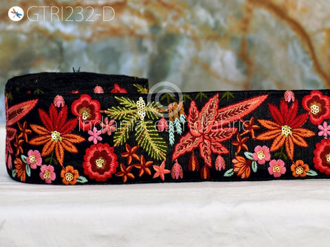 9 Yard DIY Crafting 65mm Indian Trims Embroidered Decorative Fabric Laces Sari Border Saree Ribbon Curtain Home Decor Sewing Accessory