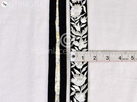9 Yard Floral Indian 3 Cm Trim Sari Embroidery Saree Ribbon Embroidered Border Cushions cover Home Décor Sewing Clothing Trimmings