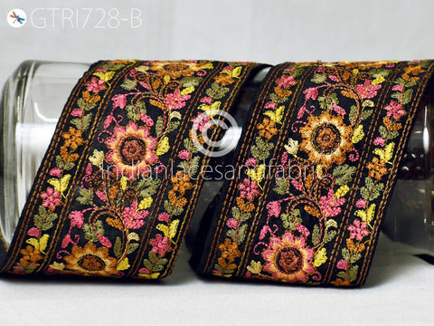 9 Yard Decorative 8CM Embellishments DIY Crafting Sewing Saree Indian Sari Border Home Decor Bags Embroidery Fabric Trim Embroidered Ribbon