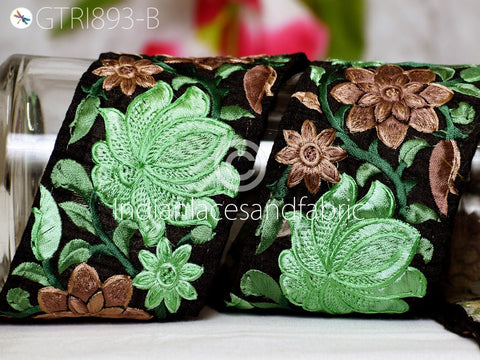 9 Yard Indian Embroidered Trim Decorative Embroidery Embellishment Dress Sewing Indian Ribbon Sari Border Home Decor DIY Headband Crafting