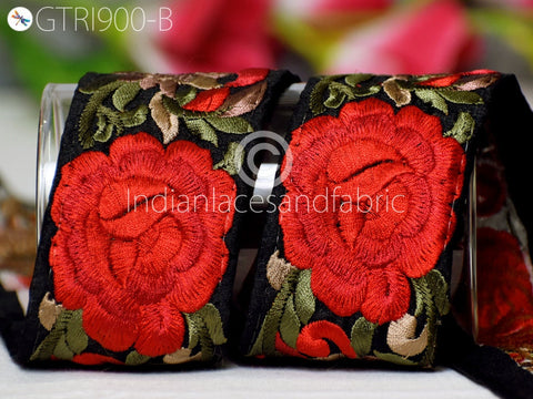 9 Yard Red Indian 5 CM Border Crafting Ribbon Sewing Fabric Embroidered Decorative Wholesale Costume Trim Cushion Curtain Trimming