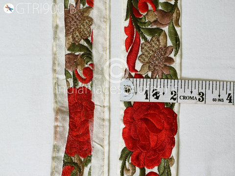 9 Yard Red Indian 5 CM Border Crafting Ribbon Sewing Fabric Embroidered Decorative Wholesale Costume Trim Cushion Curtain Trimming