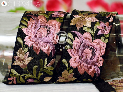 9 Yard Embroidered Fabric 6CM Trim Decorative Embroidery Ribbon DIY Crafting Sewing Saree Indian Sari Border Home Decor Beach Bags Headband