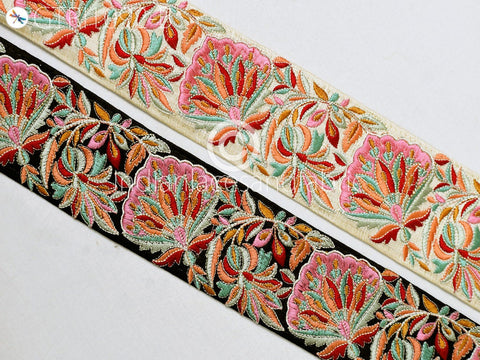 9 Yard DIY Crafting 7 CM Indian Embroidered Decor Fabric Trim Dresses Laces Sari Border Saree Ribbon Sewing Curtains Home Decor Accessories