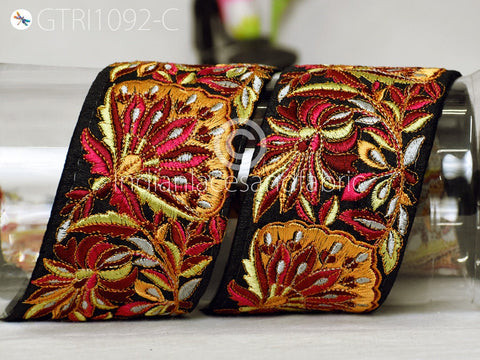 9 Yard DIY Crafting 6cm Indian Embroidered Decorative Fabric Trim Dresses Laces Sari Border Saree Ribbon Sew Curtains Home Decor Accessories