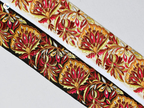 9 Yard DIY Crafting 6cm Indian Embroidered Decorative Fabric Trim Dresses Laces Sari Border Saree Ribbon Sew Curtains Home Decor Accessories