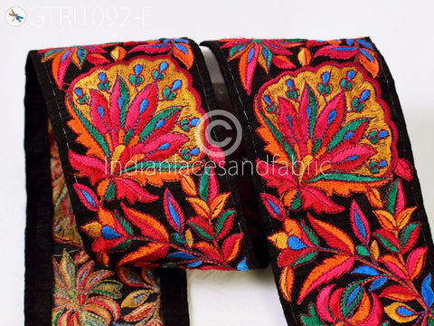 9 Yard DIY Crafting 75MM Laces Indian Embroidered Decor Fabric Trims Curtain Home Decor Sari Dupatta Border Ribbon Sewing Accessories Trims