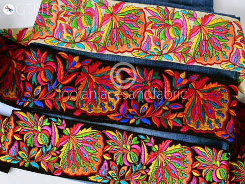 9 Yard DIY Crafting 75MM Laces Indian Embroidered Decor Fabric Trims Curtain Home Decor Sari Dupatta Border Ribbon Sewing Accessories Trims