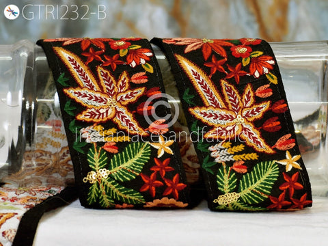 9 Yard DIY Crafting 7cm Indian Trims Embroidered Decorative Fabric Laces Sari Border Saree Ribbon Sewing Curtains Home Decor Accessory