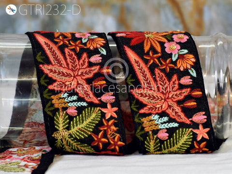 9 Yard DIY Crafting 65mm Indian Trims Embroidered Decorative Fabric Laces Sari Border Saree Ribbon Curtain Home Decor Sewing Accessory