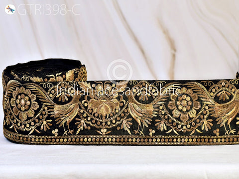 9 Yard Floral 8cm Embroidered Embellishment Border Indian Dress Making Trim Sari Embroidery Ribbon Cushions Home Décor Sewing Clothing Trim