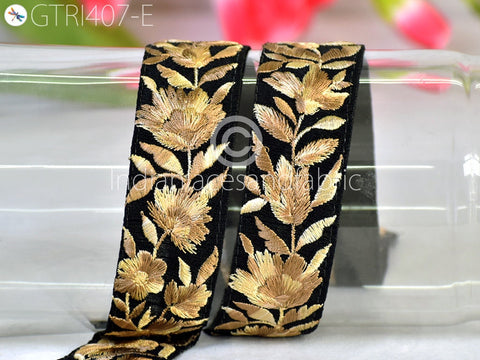 9 Yard Floral Indian 3 Cm Trim Sari Embroidery Saree Ribbon Embroidered Border Cushions cover Home Décor Sewing Clothing Trimmings