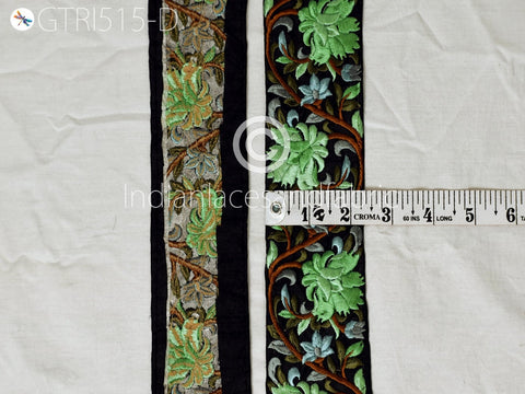 9 Yard Apple Green 6cm Indian Decorative Wedding Dress Embellishment Trim Crafting Saree Indian Wedding Sari Border Embroidered Ribbon