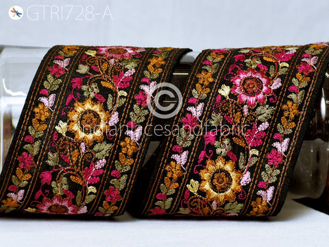 9 Yard Decorative 8CM Embellishments DIY Crafting Sewing Saree Indian Sari Border Home Decor Bags Embroidery Fabric Trim Embroidered Ribbon