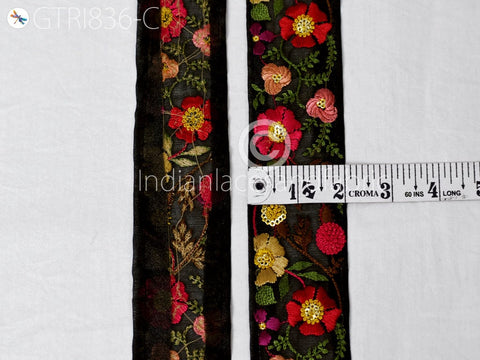 9 Yard Indian 5cm Embroidered Fabric Trim Embroidery DIY Crafting Sari Border Wedding Dress Saree Sewing Embellishment Ribbon Cushions Trim