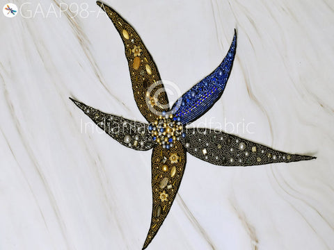 Floral Sequin Appliques Beaded Patches Sew on Denim Jackets Shirts Embroidered Backpack Patch DIY Decorative Appliques