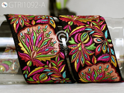 9 Yard DIY Crafting 7cm Indian Embroidered Decorative Fabric Trim Dresses Laces Sari Border Saree Ribbon Sew Curtains Home Decor Accessories