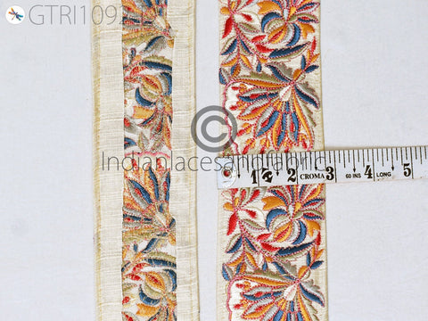 9 Yard DIY Crafting 75MM Indian Embroidered Decor Fabric Trim Dresses Laces Sari Border Saree Ribbon Sewing Curtains Home Decor Accessories