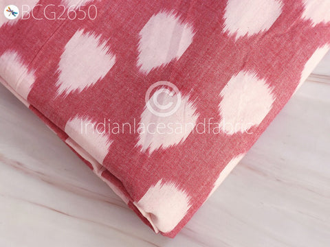 Red Indian Ikat Fabric Yardage Handloom Fabric Cotton sold by yard Ikat Home Decor Bedcovers Tablecloth Drapery Pillowcases Sewing Dresses