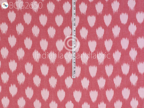 Red Indian Ikat Fabric Yardage Handloom Fabric Cotton sold by yard Ikat Home Decor Bedcovers Tablecloth Drapery Pillowcases Sewing Dresses