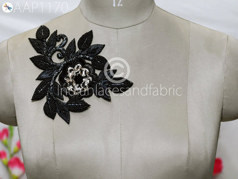 Floral Design Appliques, Applique For Jeans, Decorative Zari Patches, Appliques For Decoration, Zardozi Applique